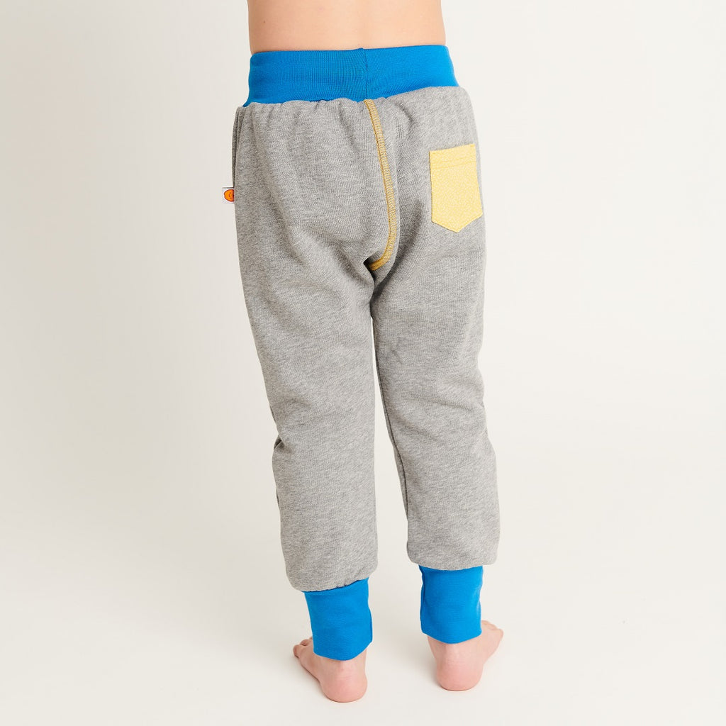 Boy`s Sweatpants "Sweat Grey/Dotties Bamboo" - Cheeky Apple