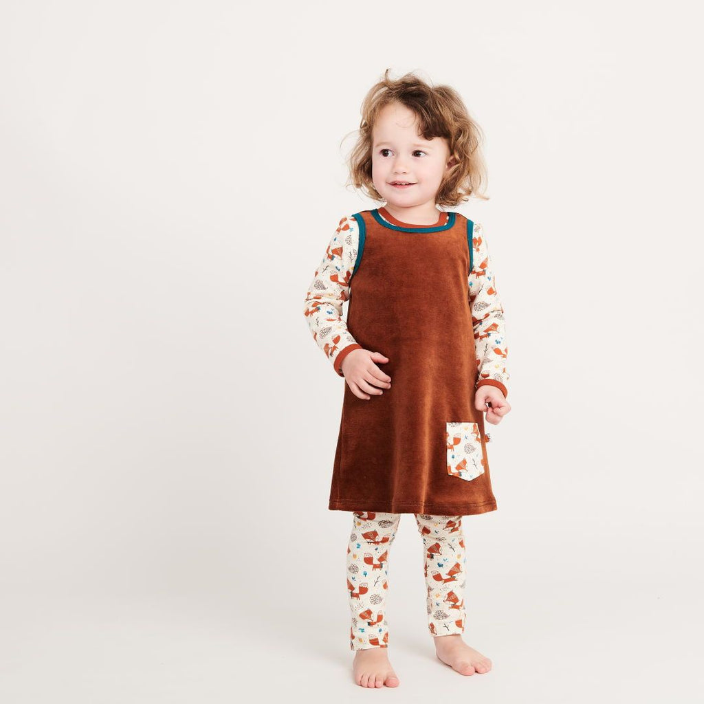 Sleeveless dress with pocket "Nicki Copper/Fox & Hedgehog"