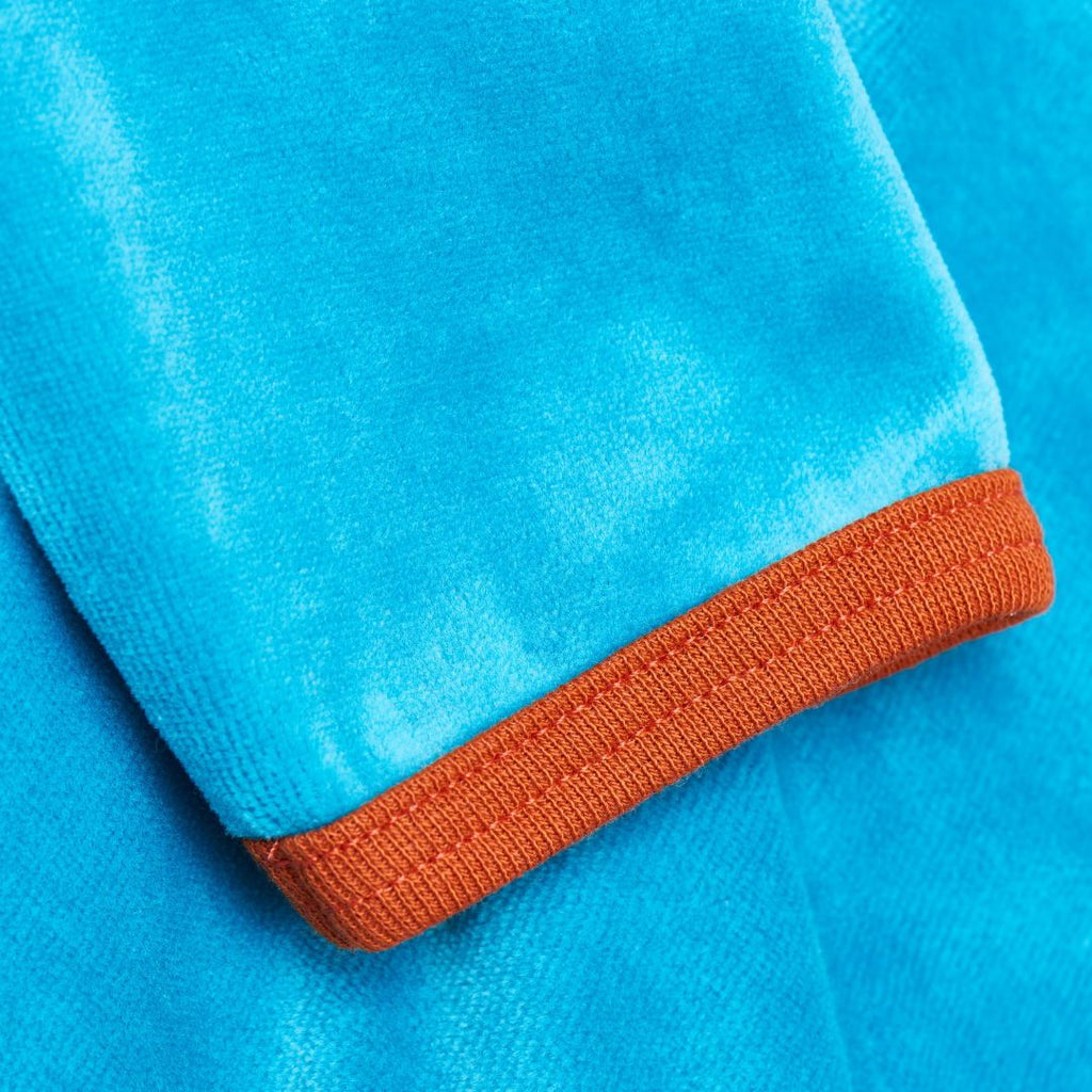 Organic wrap jacket "Nicki Pagoda Blue"