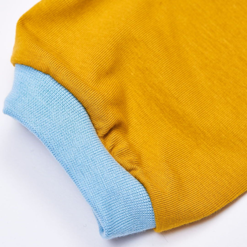 Boys t-shirt "Jersey Ochre" made from 97% organic cotton and 3% elasthane