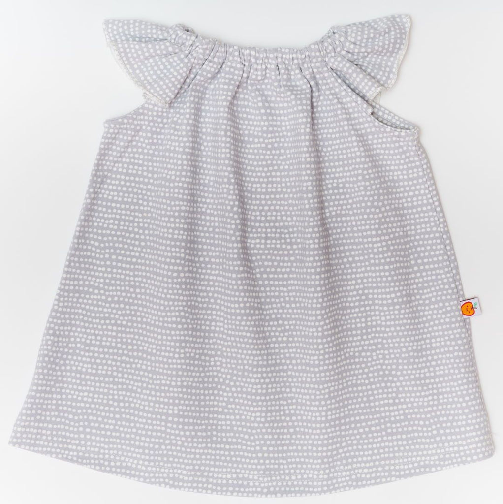 Sleeveless dress "Dotted Lines Grey"