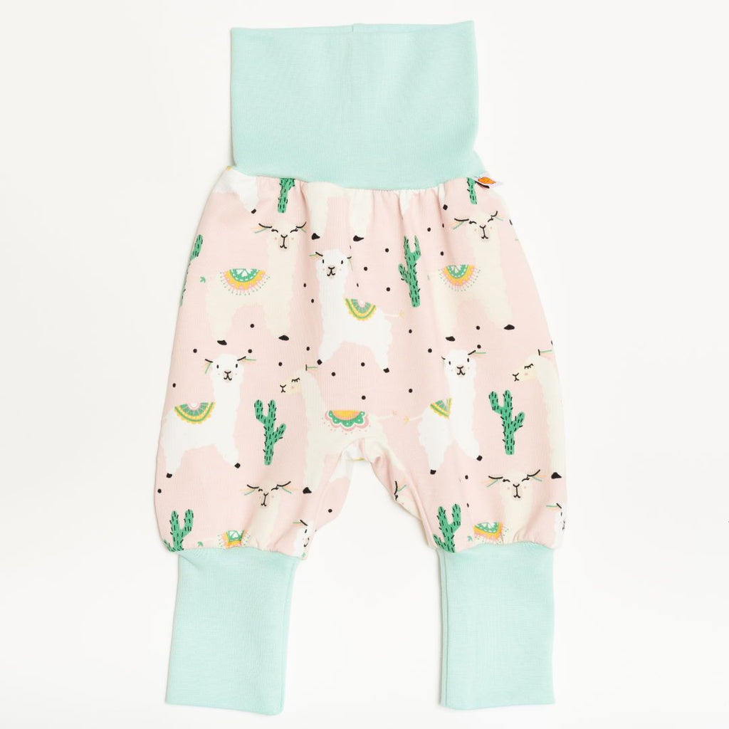 Baby pants "Alpakas Pink/Spearmint"