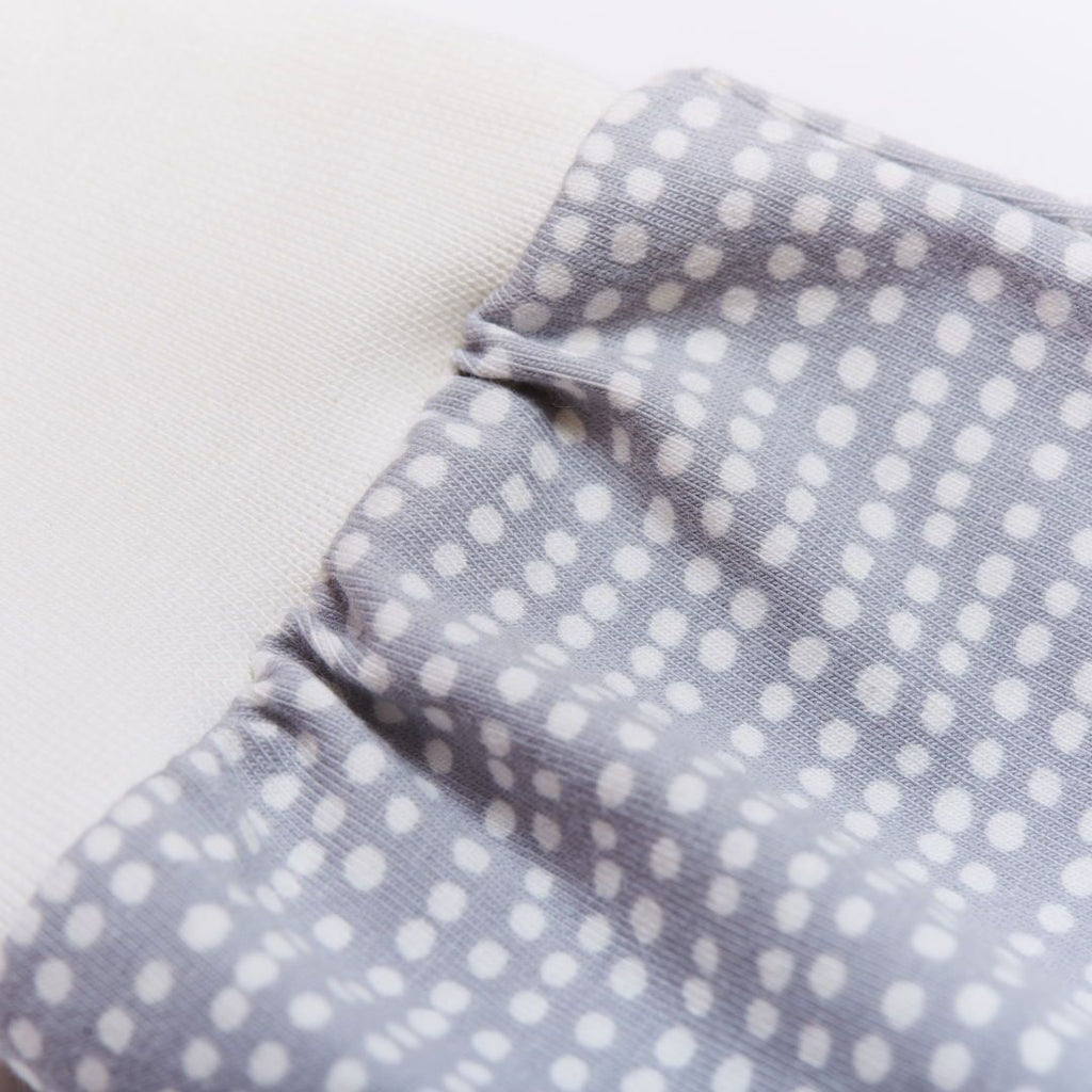 Baby pants "Dotted Lines Grey/Ecru"