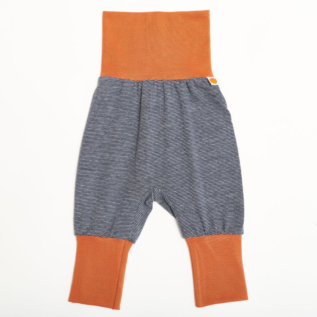Baby pants "Navy-White Stripes/Copper"