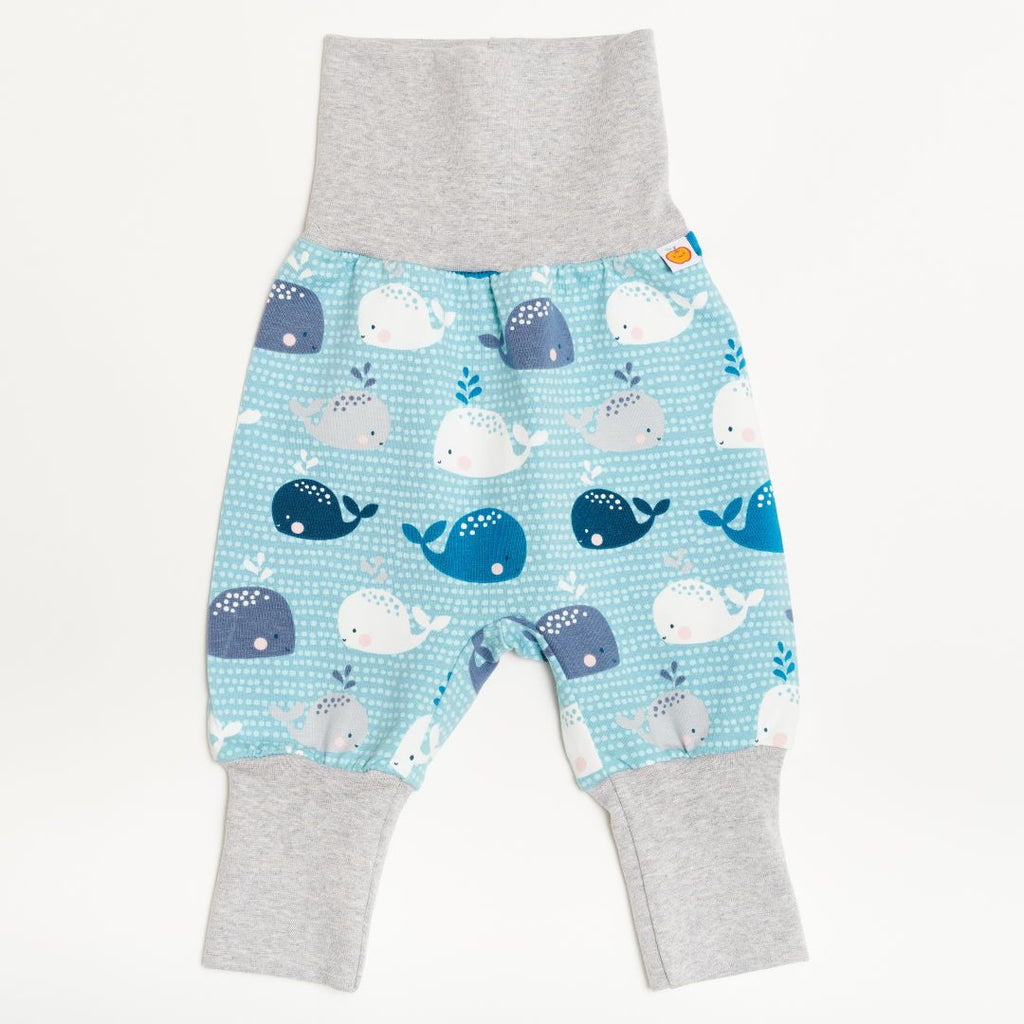 Baby pants "Whales/Grey"