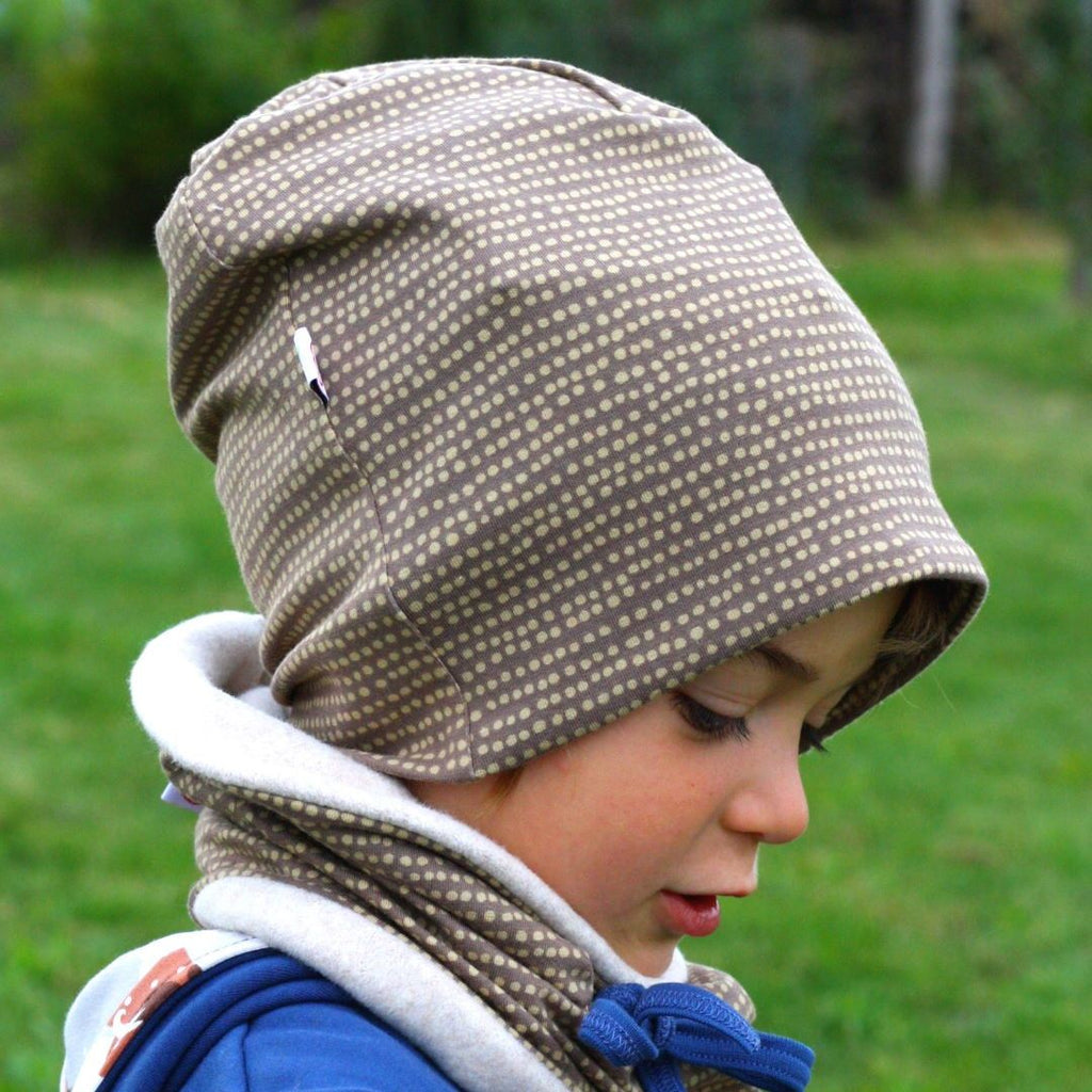 Beanie "Dotted Lines Taupe"