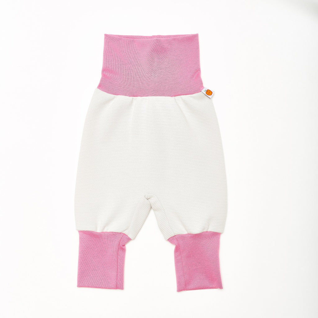 Baby Pants "Rib Glacier/Pink" - Cheeky Apple