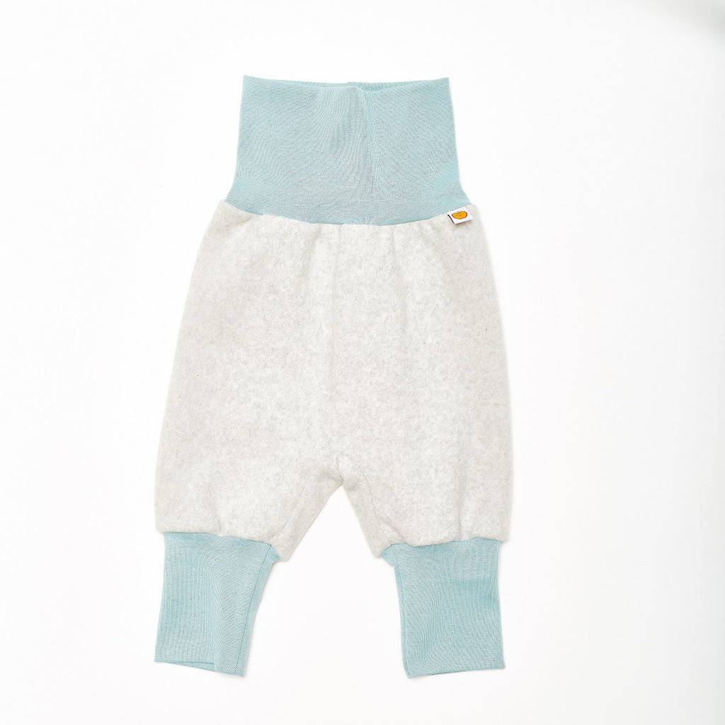 Baby fleece pants "Fleece Grey/Stone Blue" - Cheeky Apple