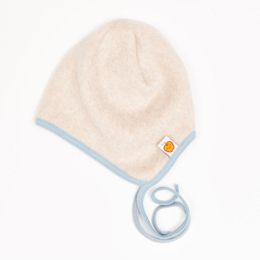 Fleece baby hat with ear flaps "Fleece Nude Marl/Frost"