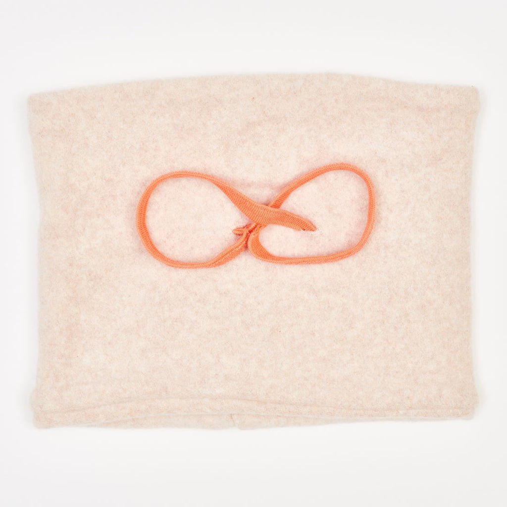 Lined Neck warmer "Fleece Nude Marl|Apricot"