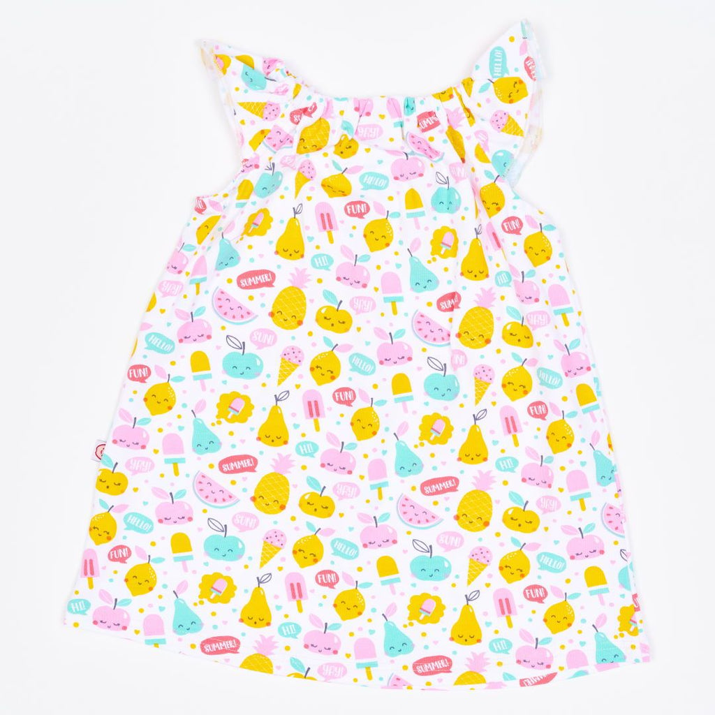 Organic a-line dress "Yummy" made from 95% organic cotton and 5% elastane