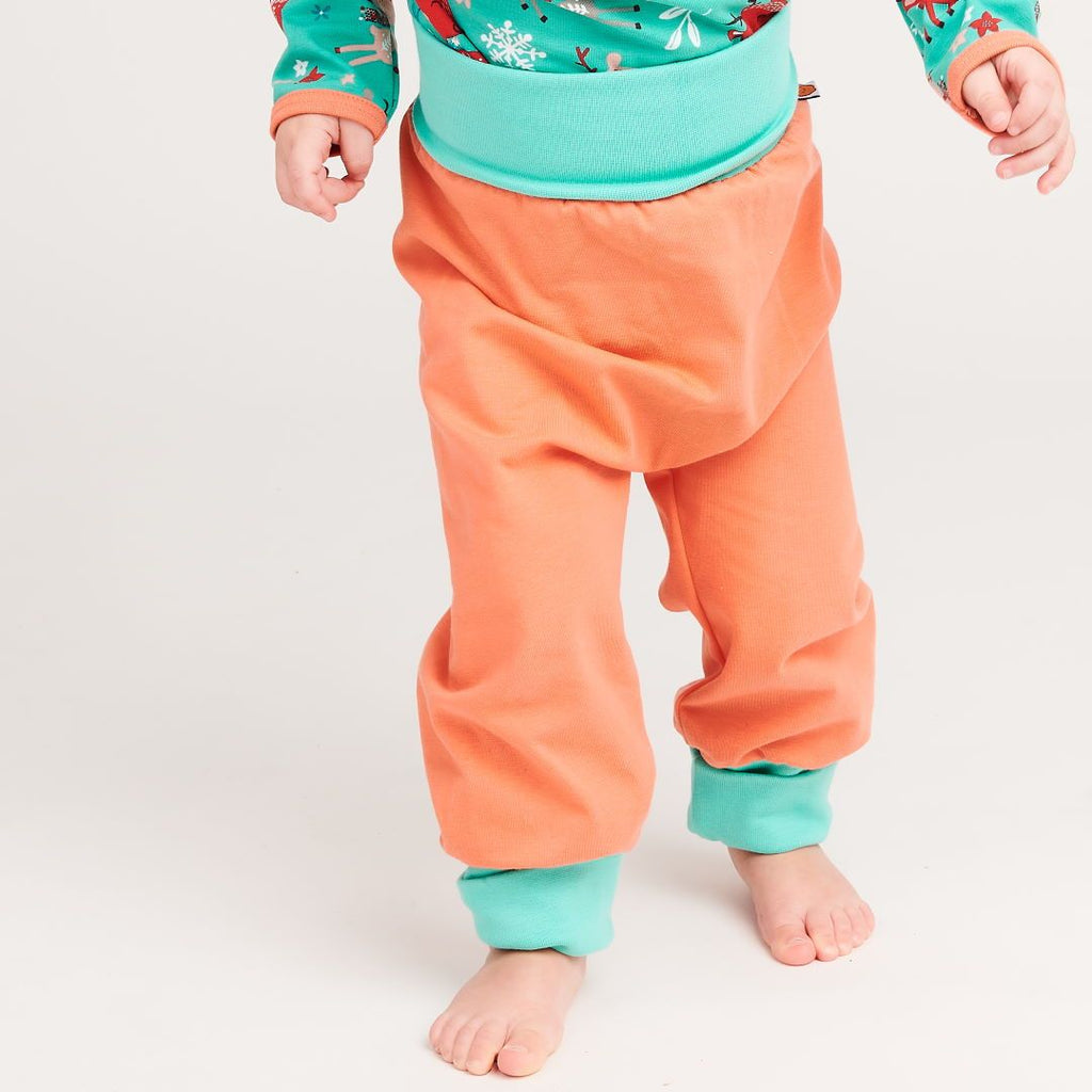 Baby pants "Jersey Apricot/Mint"