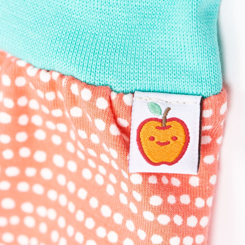 Baby pants "Dotted Lines Coral/Mint"