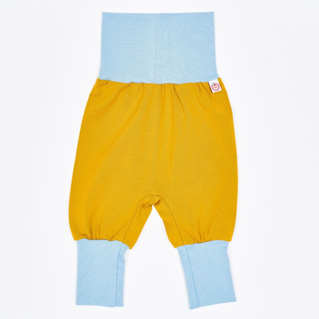 Organic rib pants "Jersey Ochre | Frost" made from 97% organic cotton and 3% elasthane