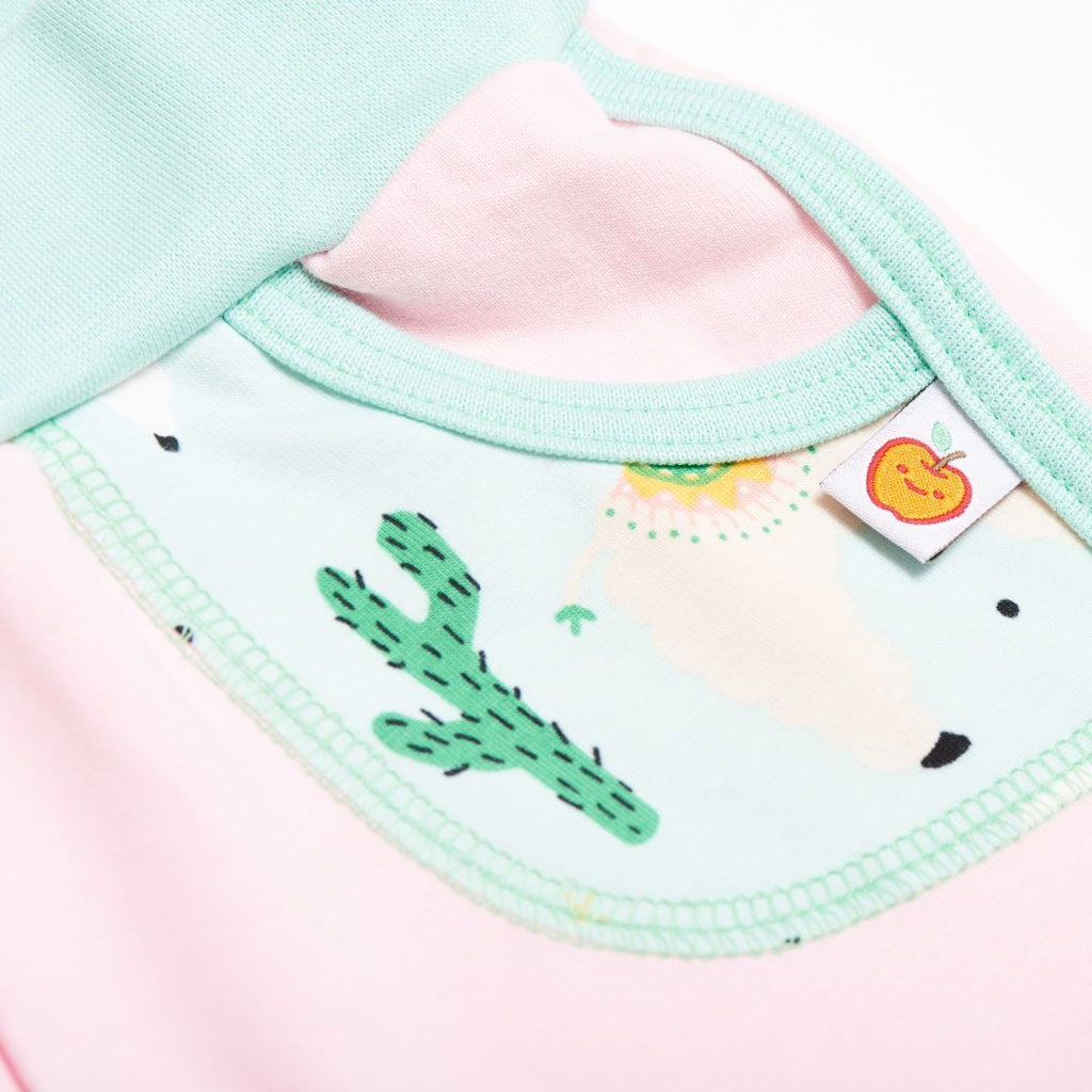Shorts "Summersweat Baby Pink/Alpakas Turquoise"